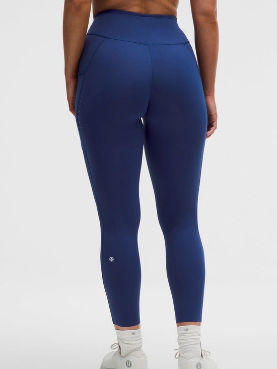 lululemon athletica Pants - LULULEMON FAST AND FREE DARK BLUE 25” INSEAM SIZE 10